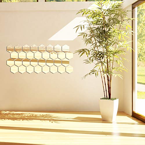 24 Piezas de Espejo de Acrílico Desmontable Pegatina de Pared Adornos Decoración para Hogar Sala de Estar Dormitorio (Estilo 3) 24 Piezas de Espejo de Acrílico Desmontable Pegatina de Pared Adornos Decoración para Hogar Sala de Estar Dormitorio (Estilo 3)