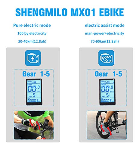 26 pulgadas neumático gordo Bicicleta eléctrica 1000W 48V Nieve E-bici Shimano 21 Velocidades Beach Cruiser Hombre Mujeres Montaña e-Bike Pedal Assist, batería de litio Frenos de disco hidráulicos