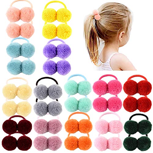 28 cintas elásticas para el pelo para niñas y bebés, de goma suave, multicolor