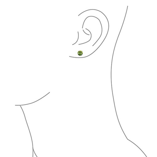 2Ct Solitario Redondo Colgante Verde Oliva Anillos Juego De Zirconia Cúbico Peridot Simulado Placa Rodio Plata 925 18A 2Ct Solitario Redondo Colgante Verde Oliva Anillos Juego De Zirconia Cúbico Peridot Simulado Placa Rodio Plata 925 18A
