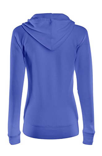 2LUV mujeres del cordón con capucha térmica con cremallera Jersey 2LUV mujeres del cordón con capucha térmica con cremallera Jersey