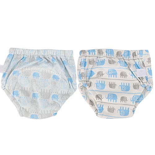 2PCS Baby Potty Training Pants, Unisex Pantalones de entrenamiento de algodón para niños pequeños Ropa interior Pañal de aprendizaje lavable para bebés Recién nacidos Niños Niñas(#4)