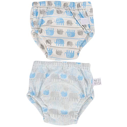 2PCS Baby Potty Training Pants, Unisex Pantalones de entrenamiento de algodón para niños pequeños Ropa interior Pañal de aprendizaje lavable para bebés Recién nacidos Niños Niñas(#4) 2PCS Baby Potty Training Pants, Unisex Pantalones de entrenamiento de algodón para niños pequeños Ropa interior Pañal de aprendizaje lavable para bebés Recién nacidos Niños Niñas(#4)