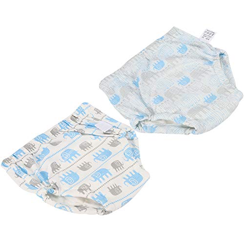 2PCS Baby Potty Training Pants, Unisex Pantalones de entrenamiento de algodón para niños pequeños Ropa interior Pañal de aprendizaje lavable para bebés Recién nacidos Niños Niñas(#4)