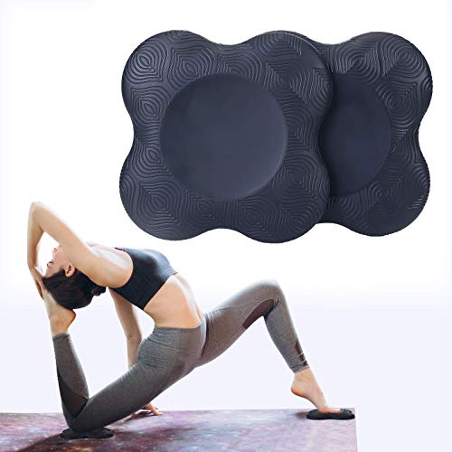 2PCS Esterilla Yoga Rodillera,Esterilla Yoga Antideslizante Rodillera,Almohadillas de Yoga Suaves Antideslizantes Para Rodillas, Rodillas, Manos, Muñecas y Codos