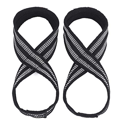 2Pcs Fitness Yoga Belt Weightlifting Strap Deadlift Straps 8 correas de levantamiento de figuras para levantadores de pesas, pueden prevenir fracturas de muñeca o contusiones de tejidos blandos