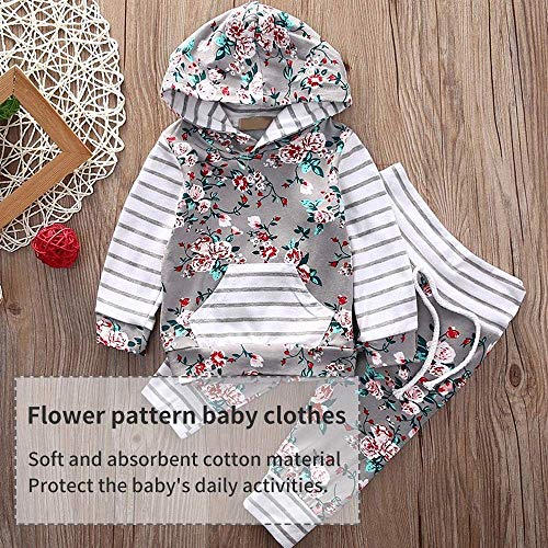 2pcs Infantil NiñAs Ropa Conjuntos Rosa ImpresióN Raya Manga Larga Tops Encapuchado + Rosa Pantalones (80cm/6-12 Meses) 2pcs Infantil NiñAs Ropa Conjuntos Rosa ImpresióN Raya Manga Larga Tops Encapuchado + Rosa Pantalones (80cm/6-12 Meses)