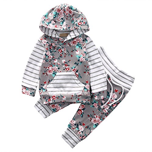 2pcs Infantil NiñAs Ropa Conjuntos Rosa ImpresióN Raya Manga Larga Tops Encapuchado + Rosa Pantalones (80cm/6-12 Meses) 2pcs Infantil NiñAs Ropa Conjuntos Rosa ImpresióN Raya Manga Larga Tops Encapuchado + Rosa Pantalones (80cm/6-12 Meses)