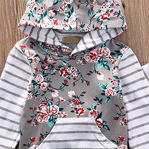 2pcs Infantil NiñAs Ropa Conjuntos Rosa ImpresióN Raya Manga Larga Tops Encapuchado + Rosa Pantalones (80cm/6-12 Meses) 2pcs Infantil NiñAs Ropa Conjuntos Rosa ImpresióN Raya Manga Larga Tops Encapuchado + Rosa Pantalones (80cm/6-12 Meses)