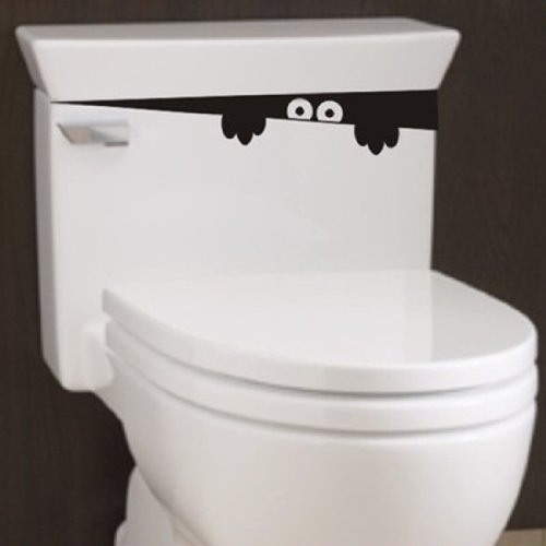 2pcs Monster Toilet Stickers Wall Art Decal Removable DIY by homeking 2pcs Monster Toilet Stickers Wall Art Decal Removable DIY by homeking