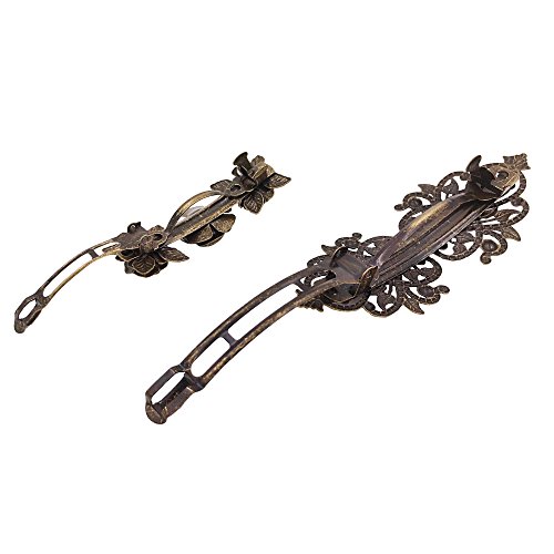 2Pzas Pasador de Metal Retro Vintage Hebilla Prendedor del Pelo Rosas Accesorios Bronce 2Pzas Pasador de Metal Retro Vintage Hebilla Prendedor del Pelo Rosas Accesorios Bronce