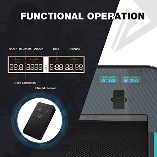 2WD Cinta de Correr, bajo el Escritorio, de Trabajo para Correr, LCD para máquina de Correr con Control Remoto, Delgada de Ejercicio Interior