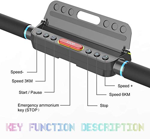 2WD Cinta de Correr, eléctrica, Motor eléctrico silencioso, Velocidad Ajustable de 1 km/h a 8 km/h con Pantalla LCD para la Oficina del Gimnasio en casa