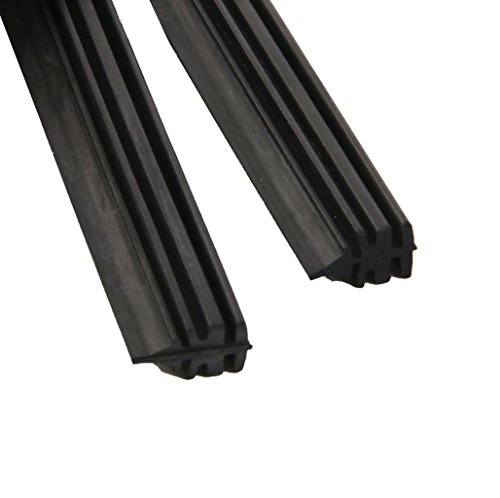 2x Universal Tira Goma de Limpiaparabrisas Hoja de Repuesto para Coche 6mm 28" 2x Universal Tira Goma de Limpiaparabrisas Hoja de Repuesto para Coche 6mm 28"