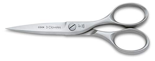 3 Claveles 28084 Profesional Acero Inoxidable Tijeras de Cocinero línea Cook para Carne Pescado Pollo Caza Pizza Filo microdentado menaje de Cocina de 20 cm-8", Satin 3 Claveles 28084 Profesional Acero Inoxidable Tijeras de Cocinero línea Cook para Carne Pescado Pollo Caza Pizza Filo microdentado menaje de Cocina de 20 cm-8", Satin