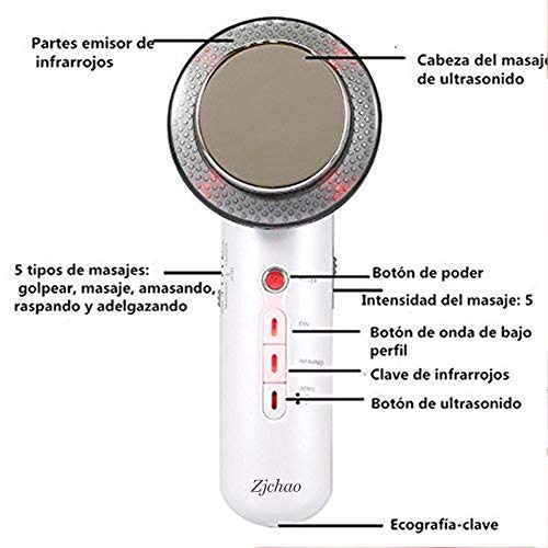 3 en 1 Adelgazamiento masajeador de eliminación de celulitis para la cara y el cuerpo, ultrasonido microcurrent dispositivo de cavitación infrarroja para la pérdida de grasa contra la celulitis 3 en 1 Adelgazamiento masajeador de eliminación de celulitis para la cara y el cuerpo, ultrasonido microcurrent dispositivo de cavitación infrarroja para la pérdida de grasa contra la celulitis