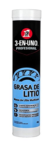 3-IN-ONE 34223/37 Grasa de Litio Multiusos, Cartucho g, incoloro, 400 gr