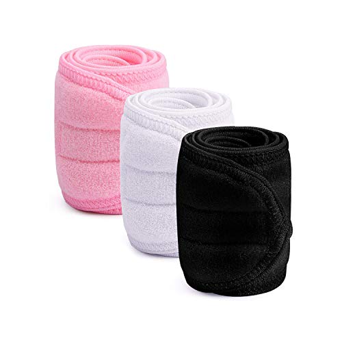 3 Piezas Diadema de Maquillaje,XCOZU Ajustable Diadema Para Maquillaje con Cinta Mágica,Cinta Pelo Maquillaje Para Maquillaje,Bañarse,Yoga Deportes(Blanca,Negra,Rosa) 3 Piezas Diadema de Maquillaje,XCOZU Ajustable Diadema Para Maquillaje con Cinta Mágica,Cinta Pelo Maquillaje Para Maquillaje,Bañarse,Yoga Deportes(Blanca,Negra,Rosa)