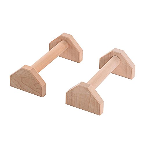 30CM Soporte para Flexiones Push Up Bars Stand Flexiones Barras Paralelas de Madera,Gimnasio en casa Ejercicio Rutina de Ejercicio Formación, Bueno para Tu Entrenamiento Muscular