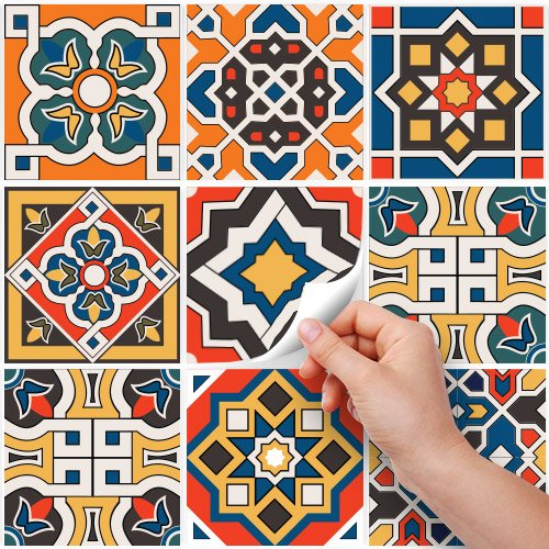 32 (Piezas) Adhesivo para Azulejos 15x15 cm - PS00127 - Salamanca - Adhesivo Decorativo para Azulejos para baño y Cocina - Stickers Azulejos - Collage de Azulejos 32 (Piezas) Adhesivo para Azulejos 15x15 cm - PS00127 - Salamanca - Adhesivo Decorativo para Azulejos para baño y Cocina - Stickers Azulejos - Collage de Azulejos