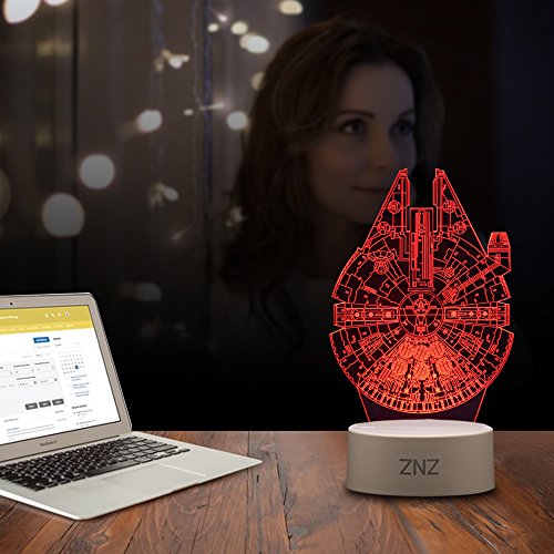 3D LED Star Wars Luz de noche, Lámpara de ilusión Death Star + R2-D2 + Millennium Falcon, Tres patrones y 16 colores Lámpara de decoración Cambio - Regalo perfectos para niño - 3 paquete 3D LED Star Wars Luz de noche, Lámpara de ilusión Death Star + R2-D2 + Millennium Falcon, Tres patrones y 16 colores Lámpara de decoración Cambio - Regalo perfectos para niño - 3 paquete