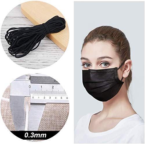 【3mm 100Metros】Cuerda Elastica, elloLife Redondos Cintas elásticas para Costura Y Manualidades DIY Cordon, Cordón goma para Elástico de Cuerda Tela para Coser Ropa 【3mm 100Metros】Cuerda Elastica, elloLife Redondos Cintas elásticas para Costura Y Manualidades DIY Cordon, Cordón goma para Elástico de Cuerda Tela para Coser Ropa