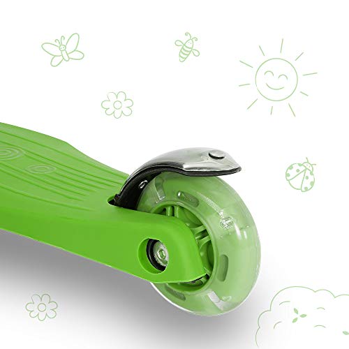 3StyleScooters® RGS-1 Patinete Scooter Tres Ruedas para Niños Pequeños Niños de 3 Años o Más con Luces LED en Las Ruedas, Diseño Plegable, Manillar Ajustable (Verde) 3StyleScooters® RGS-1 Patinete Scooter Tres Ruedas para Niños Pequeños Niños de 3 Años o Más con Luces LED en Las Ruedas, Diseño Plegable, Manillar Ajustable (Verde)