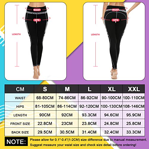 3W GRT Leggings mujer fitness,Mallas Deportivas de Mujer,Pantalones elásticos de yoga con bolsillos laterales,polainas de yoga Fitness,Yoga (Negro&Gris-331, XL) 3W GRT Leggings mujer fitness,Mallas Deportivas de Mujer,Pantalones elásticos de yoga con bolsillos laterales,polainas de yoga Fitness,Yoga (Negro&Gris-331, XL)