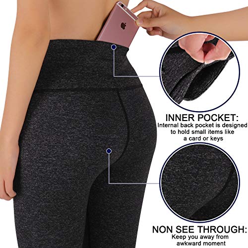 3W GRT Leggins Mujer,Mallas de Deporte de Mujer,Pantalones Petite Mujer,Pantalón Deportivo para Mujer,Cintura Alta Pantalones Deportivos para Running,Estiramiento,Yoga (Gris- con cordón, XXL)