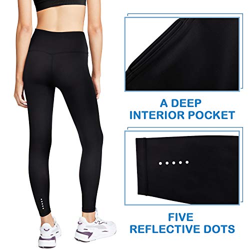 3W GRT Mallas de Deporte de Mujer,Yoga Leggins Mujer,Ropa Deportiva Mujer Crossfit,Pantalones Mujer,Leggings Mujer Fitness,Pantalón Deportivo para Mujer (Negro, L)