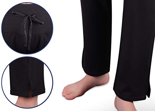 3W GRT Pantalones De Yoga para Mujer, Pantalones De Yoga, Pantalones Casuales De Yoga con Cordón para Yoga y Correr (Negro, M)