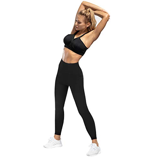 3W GRT Ropa Deportiva Mujer,Mallas de Deporte de Mujer,Leggins Mujer,Ropa Mujer,Pantalones Mujer,Pantalón Deportivo para Mujer,Yoga,Crossfit,Fitness (Negro, M)