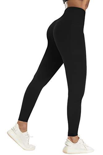 3W GRT Ropa Deportiva Mujer,Mallas de Deporte de Mujer,Leggins Mujer,Ropa Mujer,Pantalones Mujer,Pantalón Deportivo para Mujer,Yoga,Crossfit,Fitness (Negro, M)