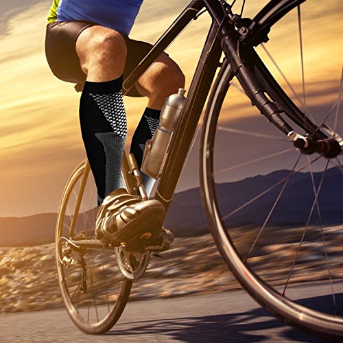4 Pares Medias de Compresión Recuperación para Hombres y Mujeres (20-30 mmhg) Ideal para Dolor de Espinillas, Deportes, Viajes, Dolor de Piernas, Varices, Trombosis Venosa Grave, Embarazo 4 Pares Medias de Compresión Recuperación para Hombres y Mujeres (20-30 mmhg) Ideal para Dolor de Espinillas, Deportes, Viajes, Dolor de Piernas, Varices, Trombosis Venosa Grave, Embarazo