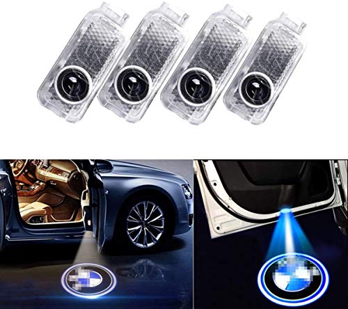 4 PCS Luz de Puerta de Coche 3D Logo Proyector Láser LED Luces Kit(BMW)