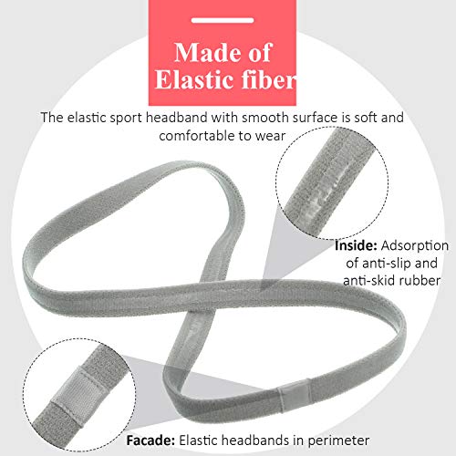 4 Piezas Diadema Deportiva Elástico Antideslizante Grueso Cinta de Pelo para Mujeres y Hombres (Negro, Gris, Blanco) 4 Piezas Diadema Deportiva Elástico Antideslizante Grueso Cinta de Pelo para Mujeres y Hombres (Negro, Gris, Blanco)
