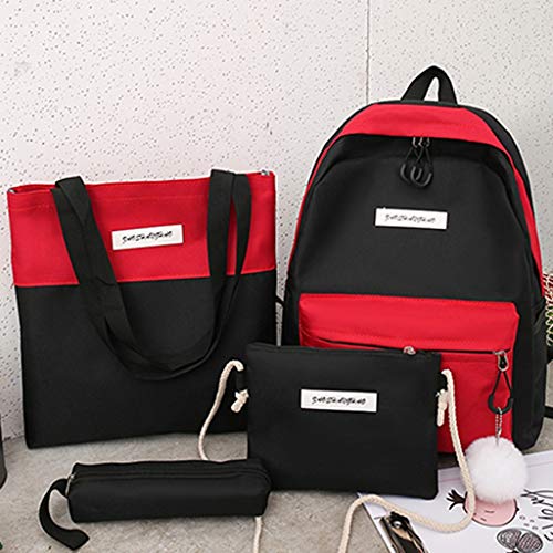 4 Piezas Juveniles, Bolsas Casuales, Bloques De Color, Escuela Y Mochila De Viaje, Bolsa De Lona, Bolsa De LáPiz, Cartera Y Traje De Mochila. 4 Piezas Juveniles, Bolsas Casuales, Bloques De Color, Escuela Y Mochila De Viaje, Bolsa De Lona, Bolsa De LáPiz, Cartera Y Traje De Mochila.