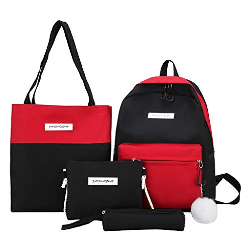 4 Piezas Juveniles, Bolsas Casuales, Bloques De Color, Escuela Y Mochila De Viaje, Bolsa De Lona, Bolsa De LáPiz, Cartera Y Traje De Mochila. 4 Piezas Juveniles, Bolsas Casuales, Bloques De Color, Escuela Y Mochila De Viaje, Bolsa De Lona, Bolsa De LáPiz, Cartera Y Traje De Mochila.