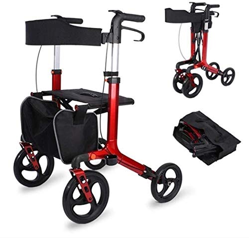 4-ruedas Andador, Plegable Rollator Walker, Rollator Walker Con La Cesta, La Cesta De Principal La Cesta Roller Walker Walker