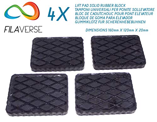 4 TACOS de GOMA 160x120x20 mm para elevador ravaglioli, corghi, omnc 4 TACOS de GOMA 160x120x20 mm para elevador ravaglioli, corghi, omnc