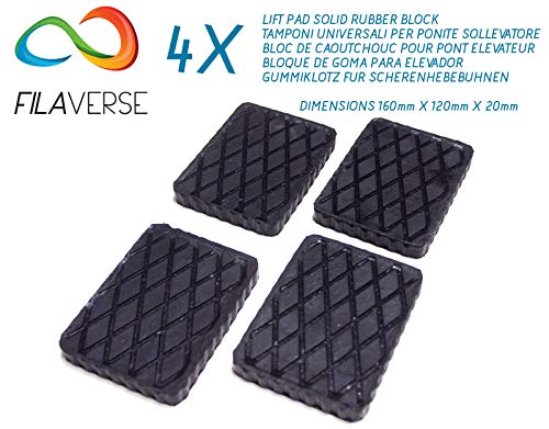 4 TACOS de GOMA 160x120x20 mm para elevador ravaglioli, corghi, omnc 4 TACOS de GOMA 160x120x20 mm para elevador ravaglioli, corghi, omnc