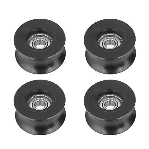 4 unids tipo U Rueda de guía del rodillo de la polea de ranura en U para la polea de ranura u 0840UU 8x40x20.7mm 4 unids tipo U Rueda de guía del rodillo de la polea de ranura en U para la polea de ranura u 0840UU 8x40x20.7mm