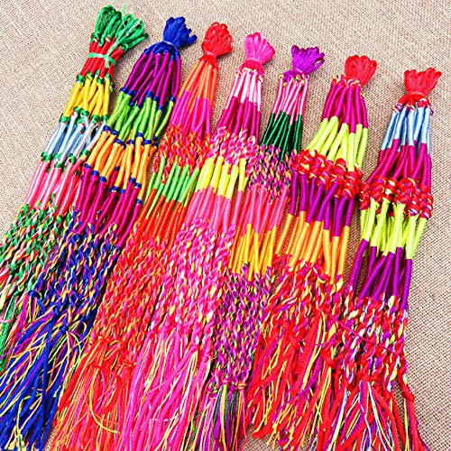 40 piezas 4 pulseras trenzadas estilo, hilo trenzado hecho a mano colorido, pulseras la amistad, pulseras tobillo muñeca (color aleatorio) 40 piezas 4 pulseras trenzadas estilo, hilo trenzado hecho a mano colorido, pulseras la amistad, pulseras tobillo muñeca (color aleatorio)