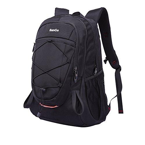 40L Mochila Hombre Senderismo Deporte Viaje Grande Trekking Mujer Trabajo Casual Backpack Antirrobo Impermeable Camp Caminata Portátil Bolsa Mochila, Negra