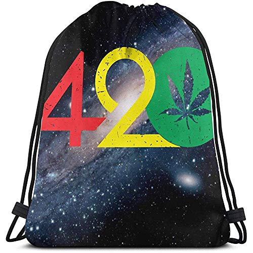 420 para ser el día de Ventas más Grande Bolsas con cordón Gimnasio Bolsa de Viaje Logotipo de la Personalidad Bolsa con cordón
