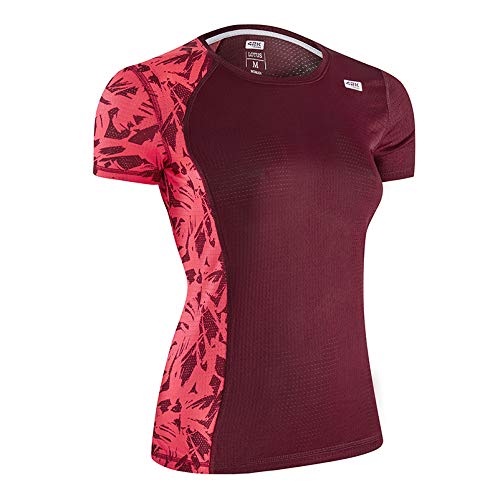 42K Running - Camiseta técnica Lotus Mujer Wine XL