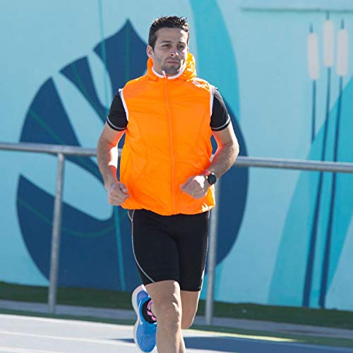 42K Running - Chaleco Técnico Waterproof Vest Naranjaa-Blanco M 42K Running - Chaleco Técnico Waterproof Vest Naranjaa-Blanco M