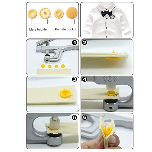 460Pcs 24 Colores T5 Snaps Plástico Corchetes de Presión con Alicates Botones Presion para DIY Manualidades 460Pcs 24 Colores T5 Snaps Plástico Corchetes de Presión con Alicates Botones Presion para DIY Manualidades
