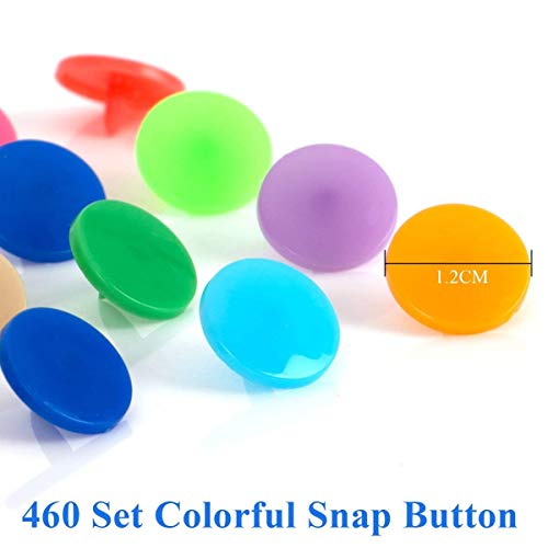 460Pcs 24 Colores T5 Snaps Plástico Corchetes de Presión con Alicates Botones Presion para DIY Manualidades 460Pcs 24 Colores T5 Snaps Plástico Corchetes de Presión con Alicates Botones Presion para DIY Manualidades