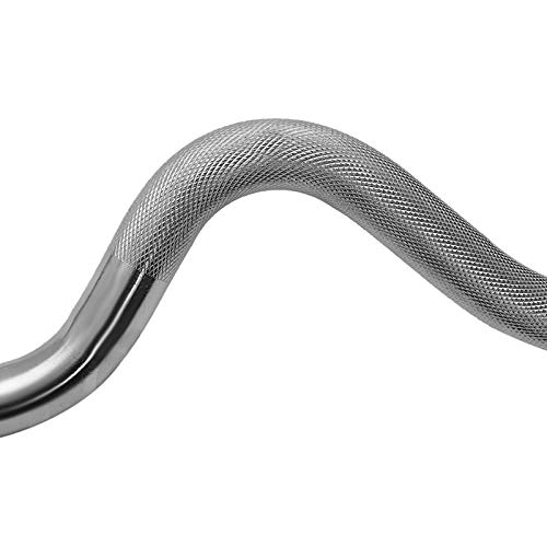 47" Barra Olímpica,EZ Curl Bar,Barra Pesas,Cromo Macizo Barra de Levantamiento de Pesas Estándar,Levantamiento Pesas Deportes Peso Libre Ejercicio Barra Olímpica Barra Curl Biceps 47" Barra Olímpica,EZ Curl Bar,Barra Pesas,Cromo Macizo Barra de Levantamiento de Pesas Estándar,Levantamiento Pesas Deportes Peso Libre Ejercicio Barra Olímpica Barra Curl Biceps